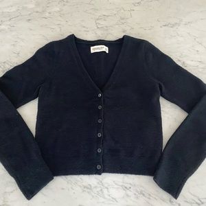 Abercrombie & Fitch Black Cropped Cardigan